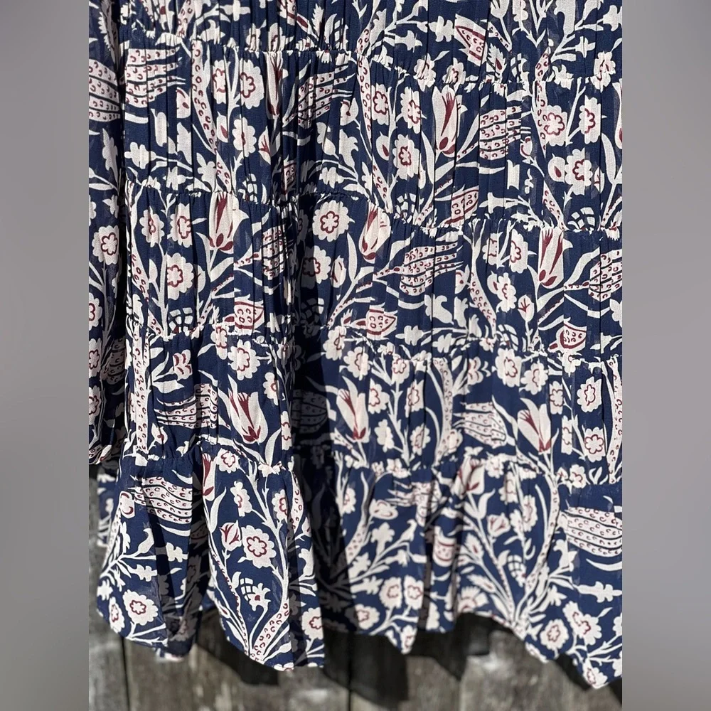 TED Baker Tarissa floral-print tiered crepe mini dress - Picture 7 of 14
